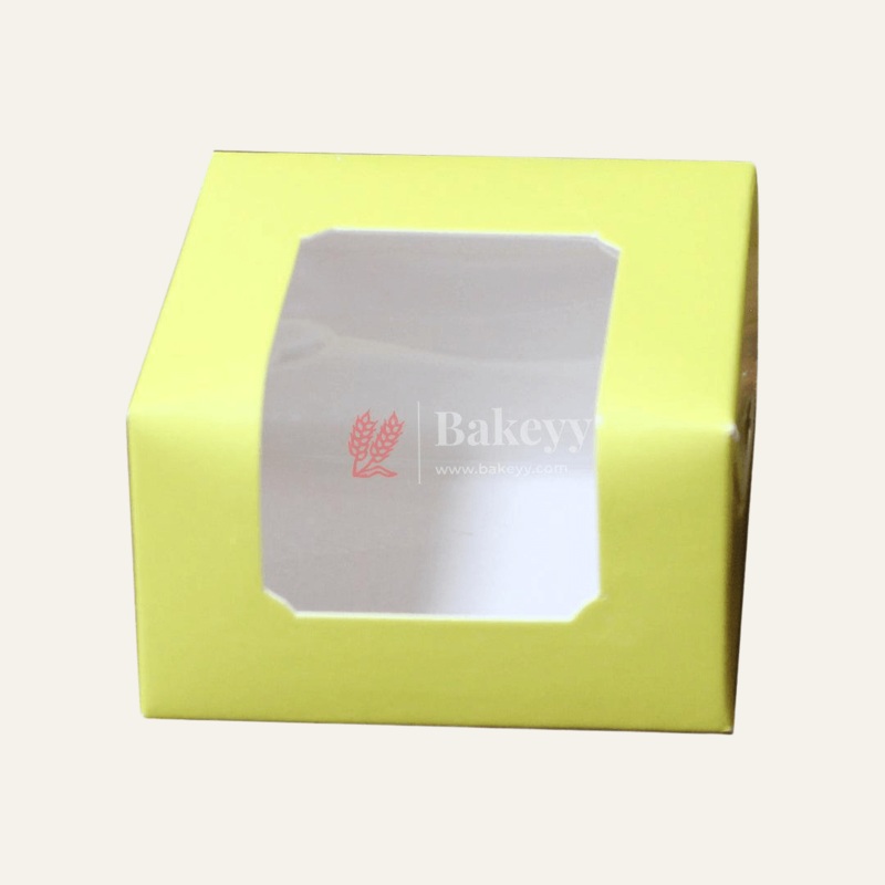 1 Brownie Box Yellow Color |  With Window