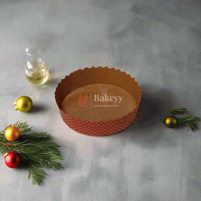 100g Bake and Serve Round Mould | Pack of 50| Paper Baking Mould | Plum Cake Mould