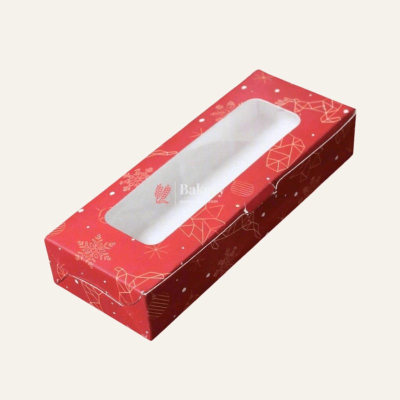 2  Brownie Box | Christmas Red | With Window