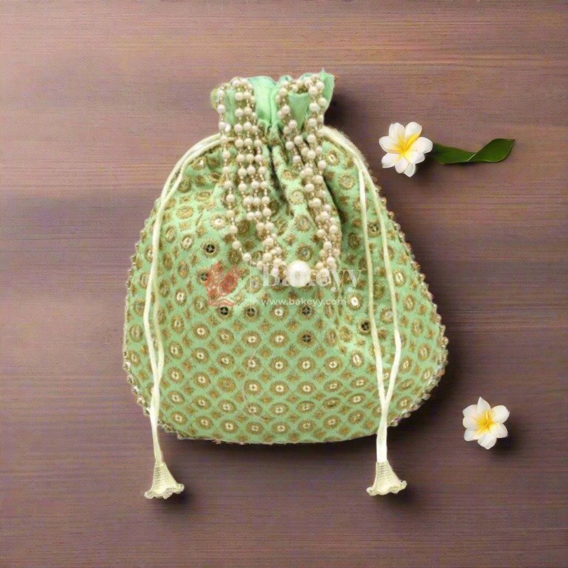 |20x24Cm| Fancy Potli Bag Return Gifts For Ladies | MultiColour