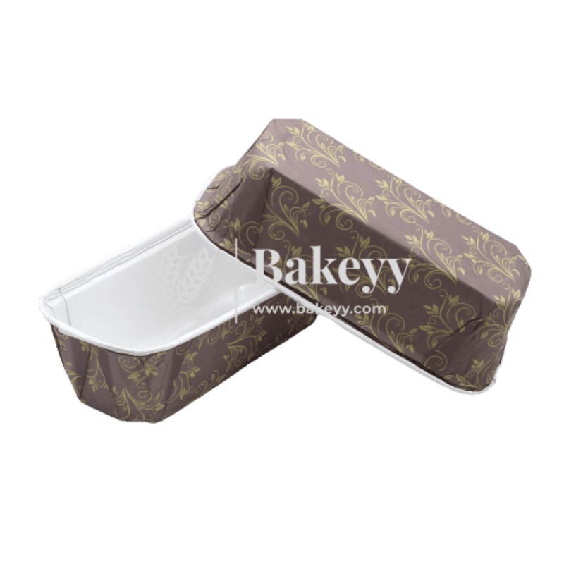 250 g Bake and Serve Rectangle Mould  | Pack of 50 | Paper Baking Mould | Plum Cake Bar Mould