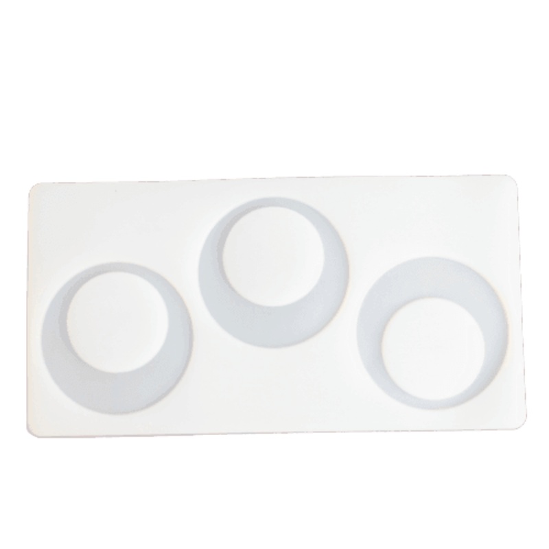 3 Silicone Round  Garnishing Mould