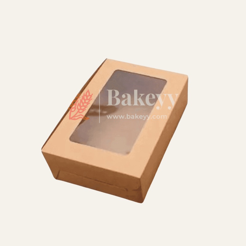 6 Cavity Kraft Cupcake Box | Pack Of 10 |