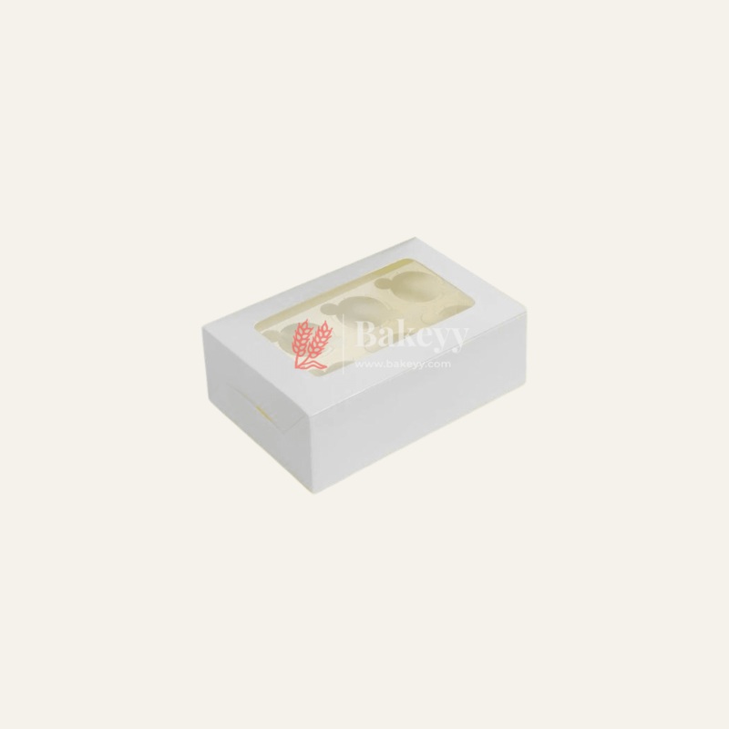 6 Cupcake Box | With Window |White Color |