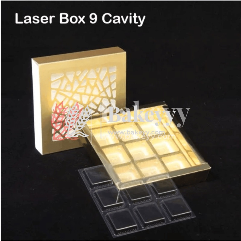 Chocolate Box For 9 | Gift Box | Multipurpose Box | Laser Cut | Cavity Included
