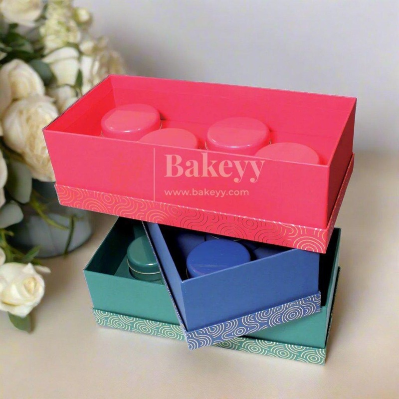 Four Tin Rigid Hamper Box