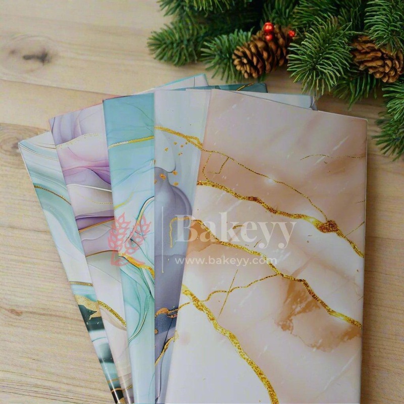 Gift Wrapping Paper Sheet For Boxes | Gift Papers Sheets | Gift Wrapper |Gift Packing Material Wrapping Paper for Gift Packing Birthday, Anniversary, Diwali, Christmas  (25 Sheets Marble Design With Gift Design)