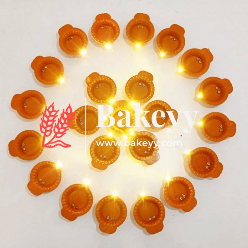 Modern Diwali Lighting: Water-Activated LED Diya for Festive Brilliance (Pack Of 6)