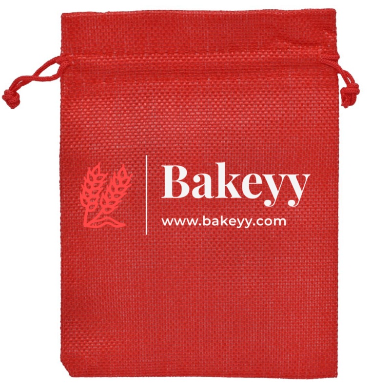 Red Jute Potli Bag | Gift Return Gifts Bags | Drawstring Bags | (Pack of 10)