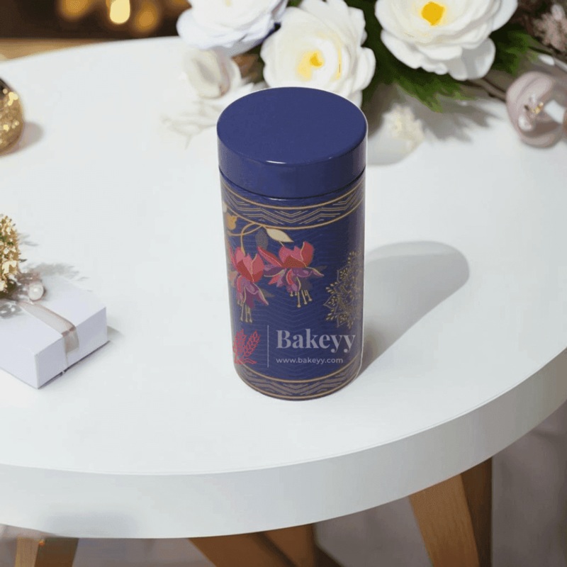 Return Gift Tin Box | Dry Fruit Box | Chocolate Box  | Cylinder Tin | 1 Pc