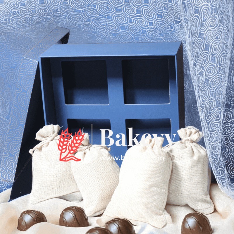 Rigid Gift Box with Jute Bags | Hamper Box | Square Shape |