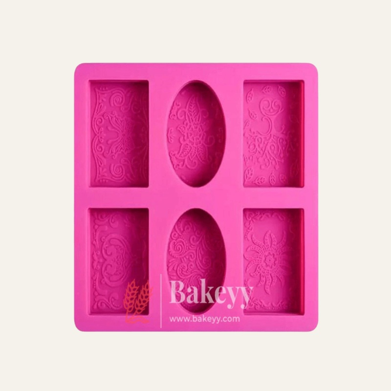 Silicone Multi-Shape Soap Mold  Rectangular & Oval Design