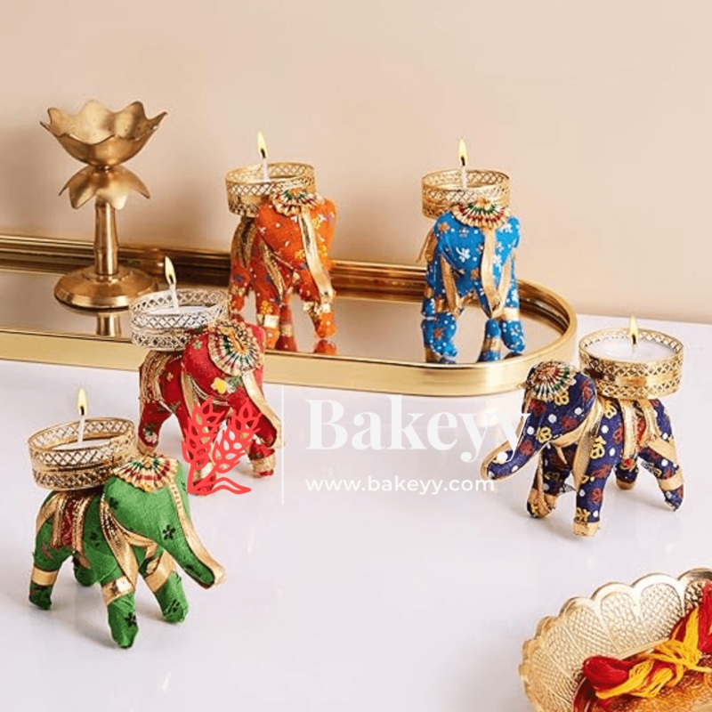 The Majestic Elephant Diya (Pack 4)