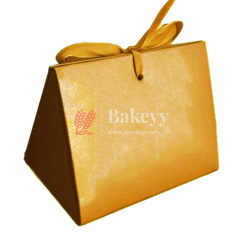 10pcs Bowtie Gift Box Wedding Party Favor Box for Small Gift | Paper Box with Ribbon | Gold Color