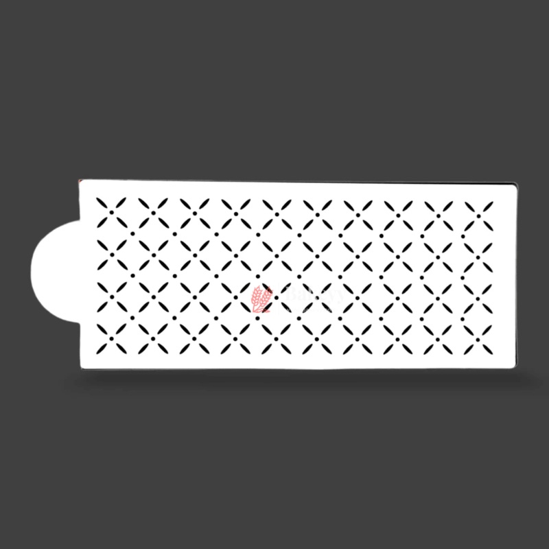 15x39cm| Lines and Dot Pattern Cake Stencil | Intricate Patterns | DIY Crafts & Baking | Reusable Sheets | 1 Piece