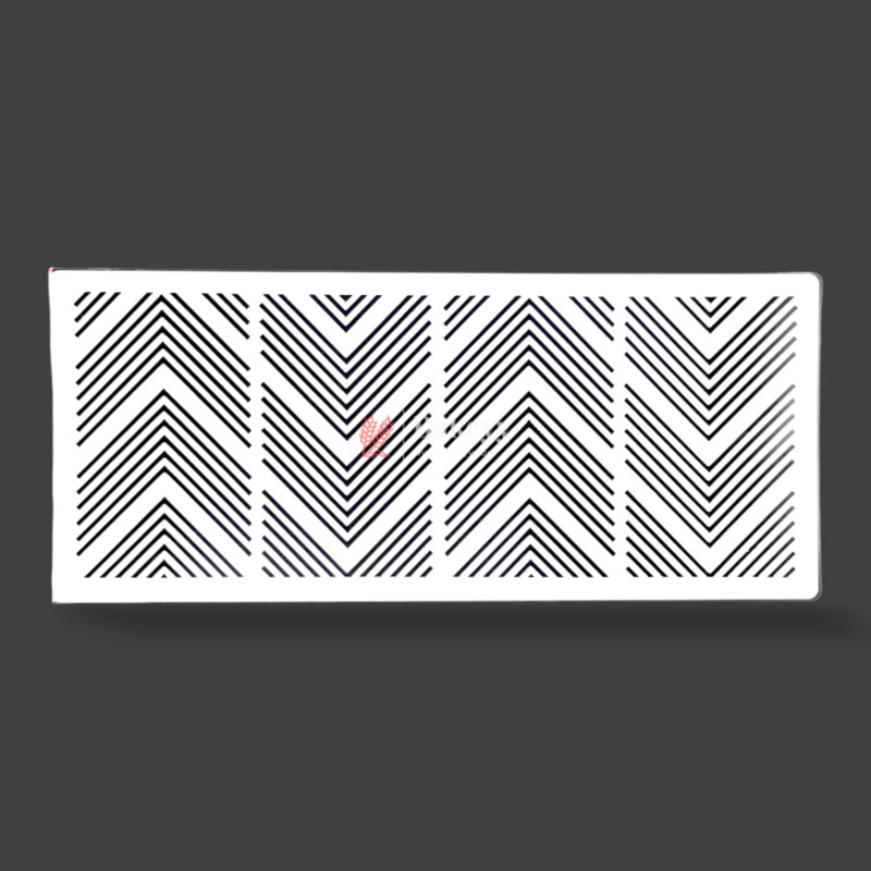 15x39cm| V- Shape Design Cake Stencil | DIY Crafts & Baking | Reusable Sheets | 1 Piece