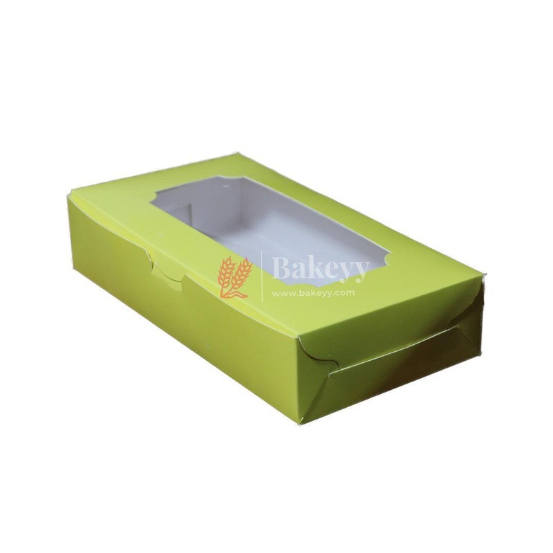 2 Macaron Box | Yellow Color  | With Window