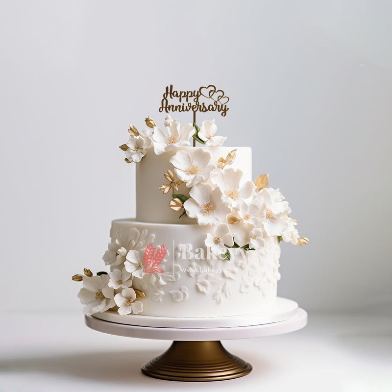 5 Inch Cake Topper Happy Anniversary