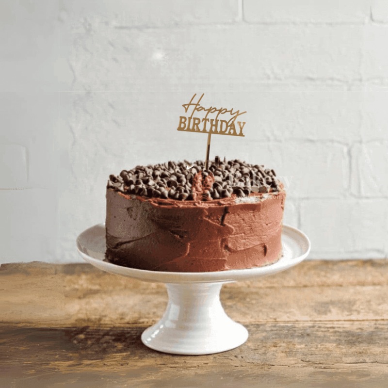 6" Happy Birthday Cake Toppers