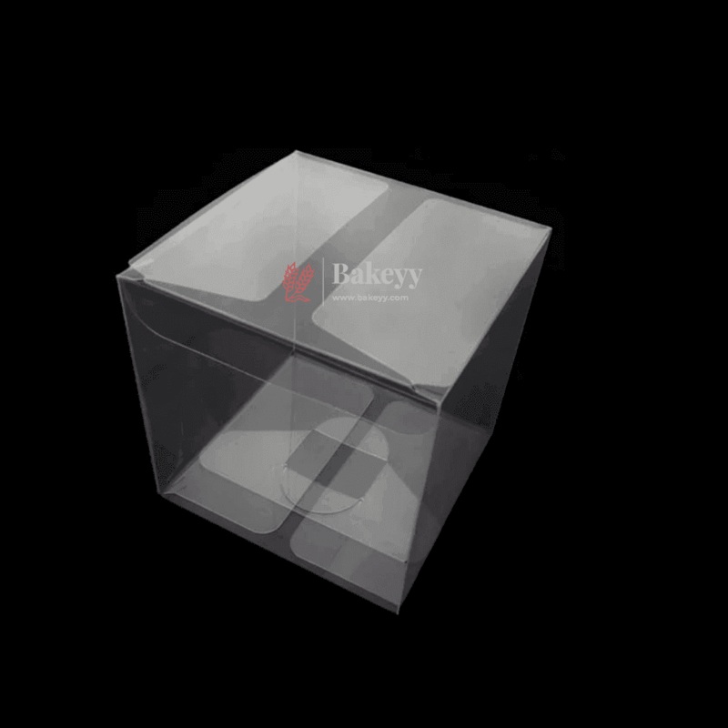 7x7x7 cm || PVC Transparent Foldable Cube Gift Boxes || Pack of 10 ||  Premium Transparent Packaging for Gifts, Treats, and Keepsakes||