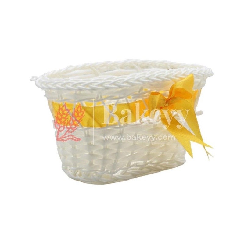 Gold Color Imitated Idyllic Weaving Basket Storage | Home Decoration
