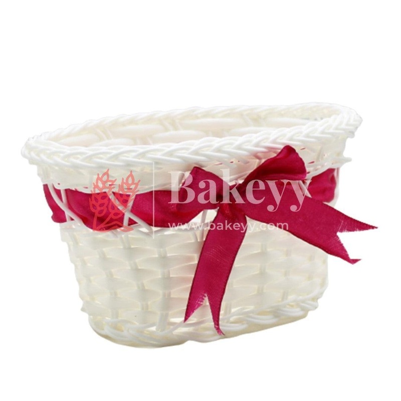 Maroon Color Imitated Idyllic Weaving Basket Storage | Home Decoration
