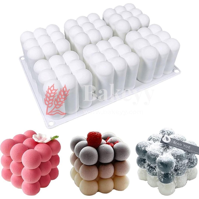 Mini Cube Aromatherapy Candle Silicone Mold DIY