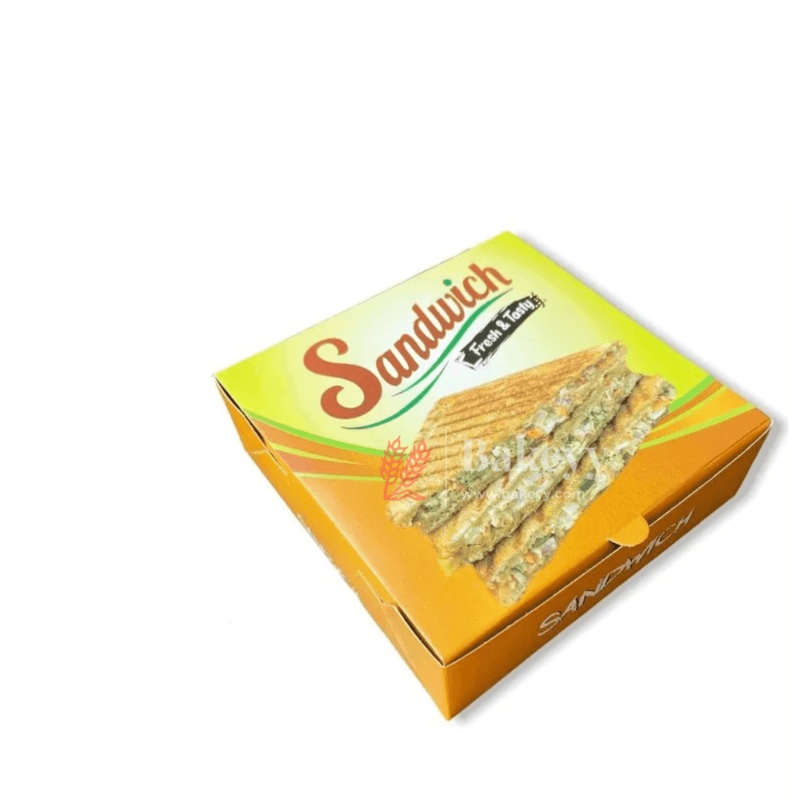 Sandwich Box Disposable Containers Made of food grade paper | Pack of 25|