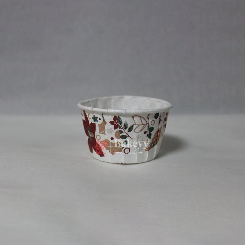 Size 5 | Christmas Decorative Muffin Cup | Curl Edge | Cupcake Liner |  Pack of 100