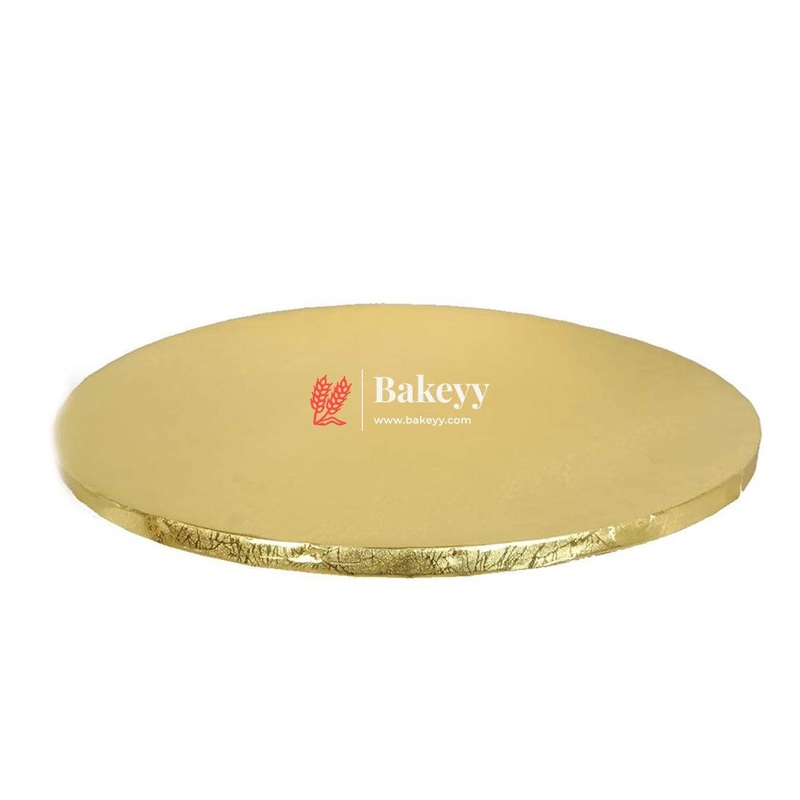 10 inch Gold Round Drum Cake Board Cake Base | Pack of 5