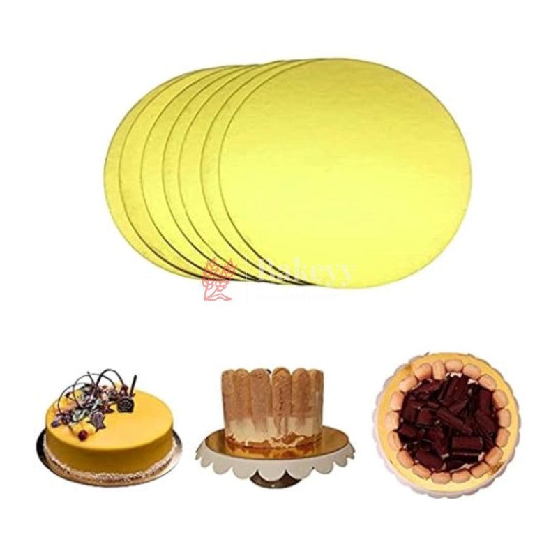 10 inch Round Gold Cake Base | Cake Board| Pack of 25