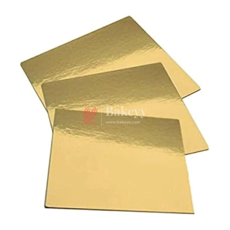10 Inch Square Gold Cake Base | Cake Board| Pack of 25