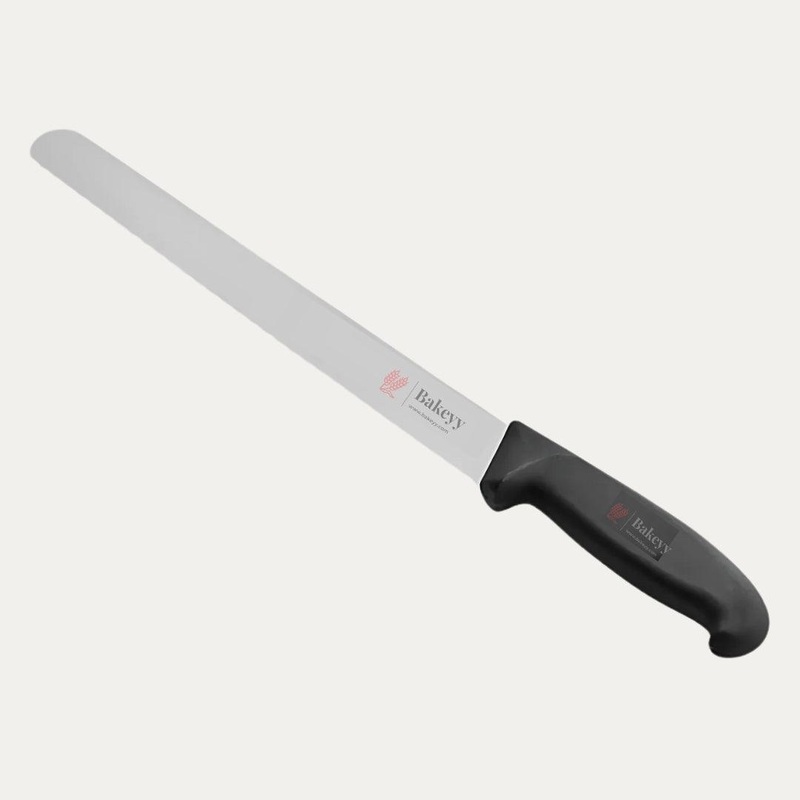 12 Inch Bread Knife Black Handle | Stainless Steel Blade with Strong Grip | 1 Piece