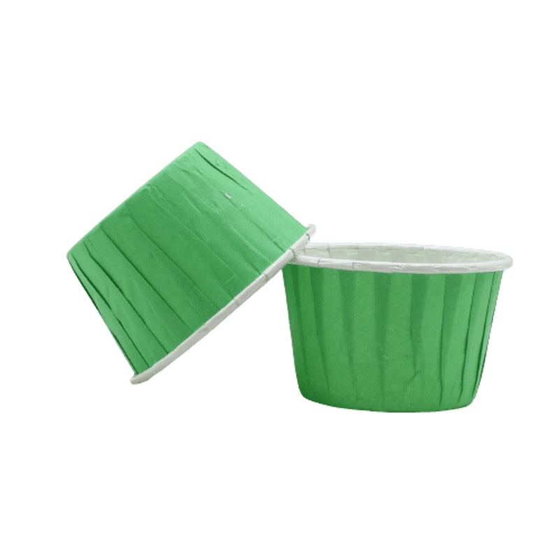 4435 Plain Green Muffin Cup | Curl Edge | Cupcake Liner | Medium | Pack Of 100