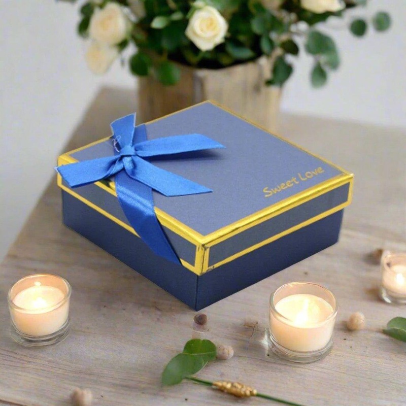 9 Cavity Hard Chocolate Box | Blue Colour