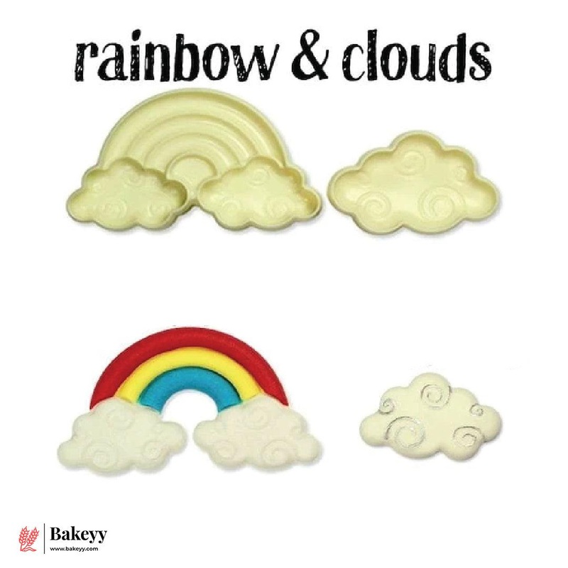 Rainbow And Cloud Cutter - Set of 2