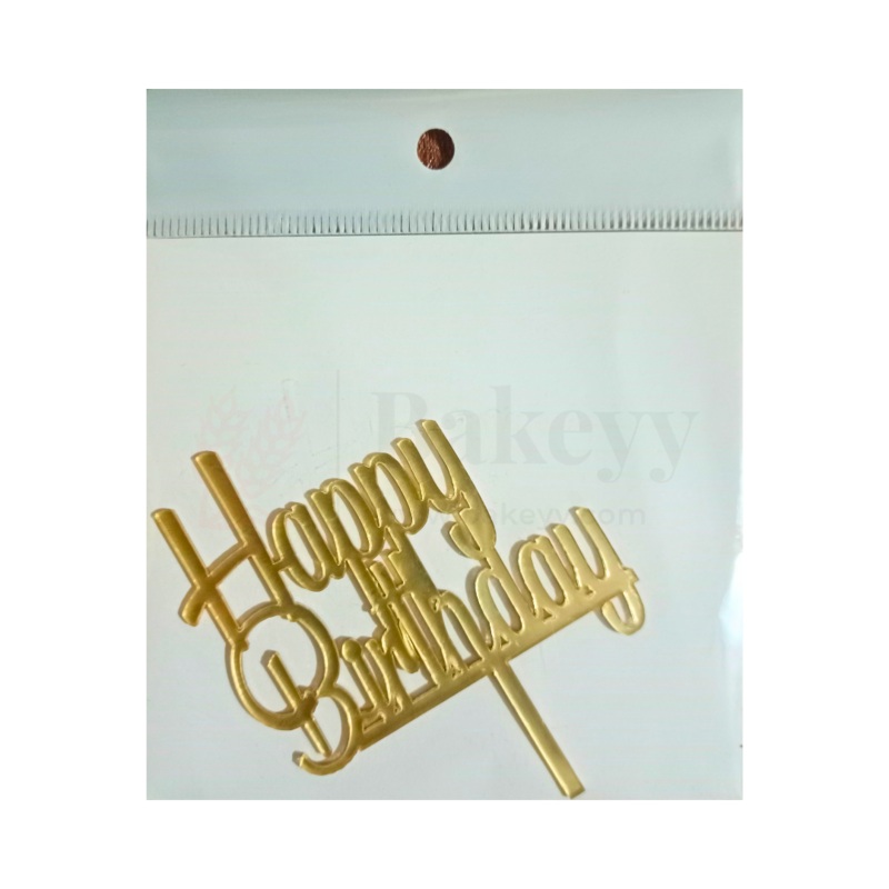 3" inch Happy Birthday Cake Topper - D25