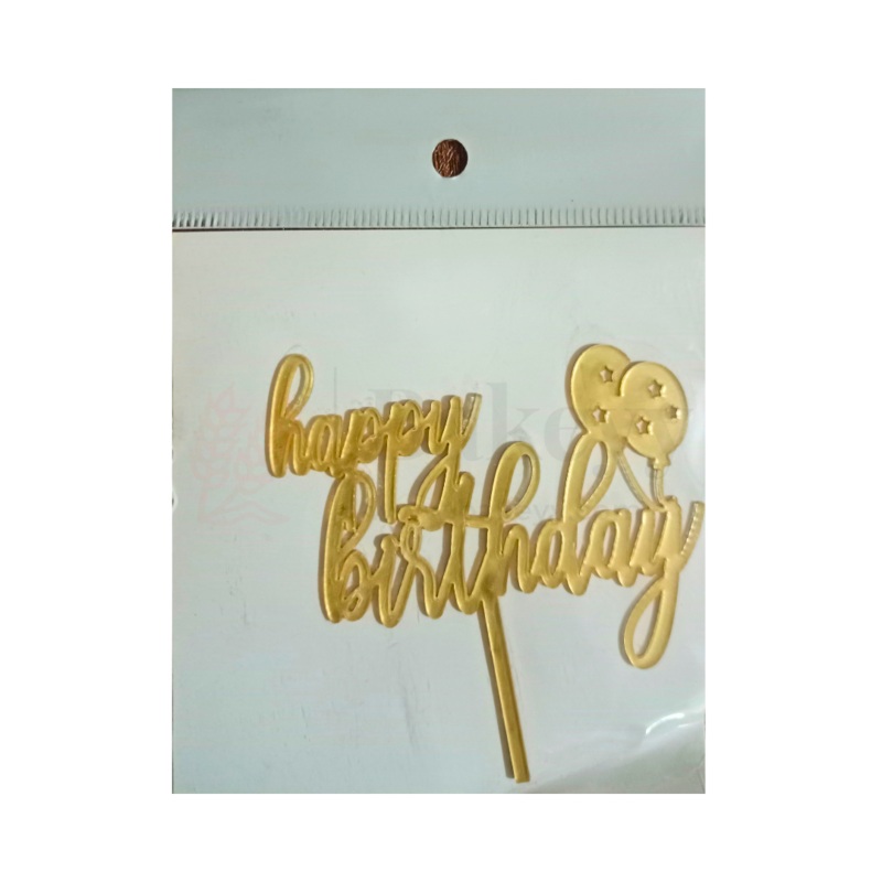 3" inch Happy Birthday Cake Topper - D26