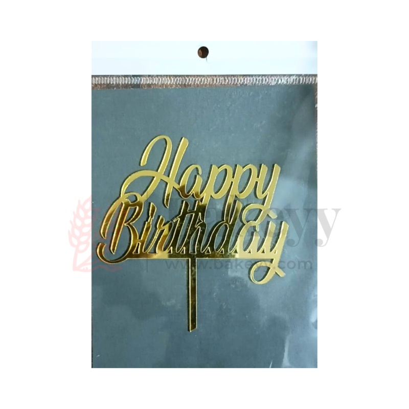 4" inch Happy Birthday Cake Topper - D24