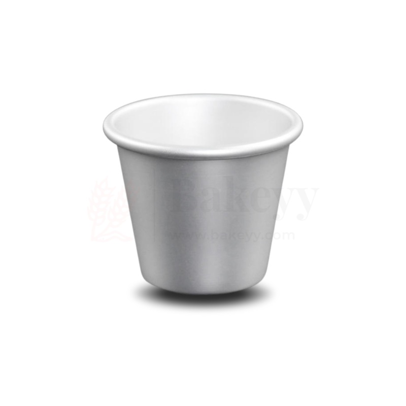 4x4x5 CM Aluminium Glass Mould  Multi-Purpose Mould for Baking, Steaming & Freezing - 1pcs