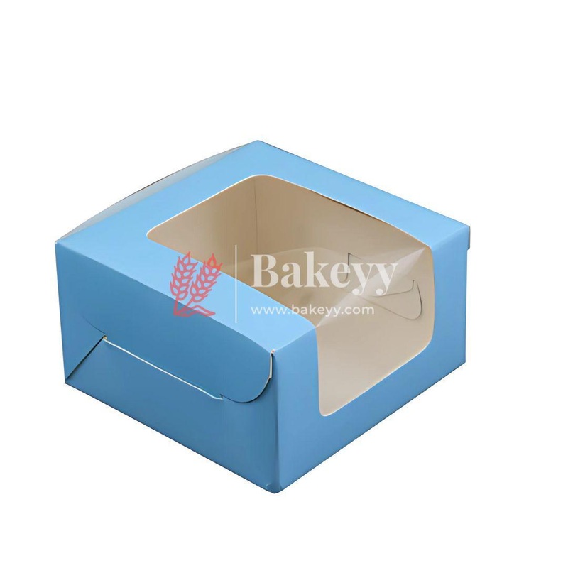 7x7x5 Inch Cake Box With L Shape Top Window ITC Quality | Pack Of 25