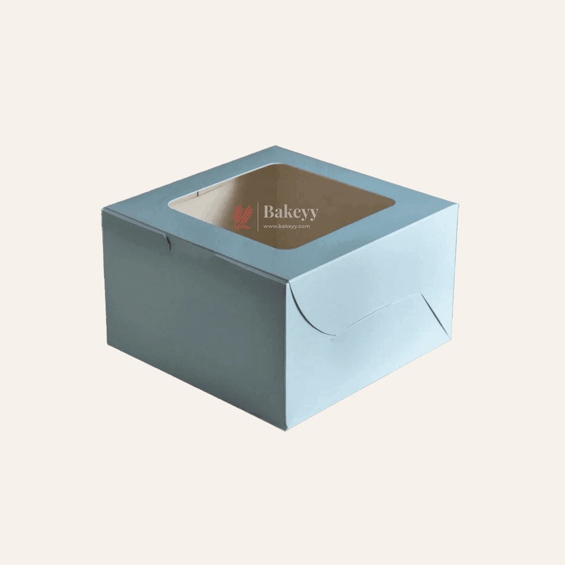 7x7x5 Inch Cake Box With Square Top Window ITC Quality | Pack Of 25