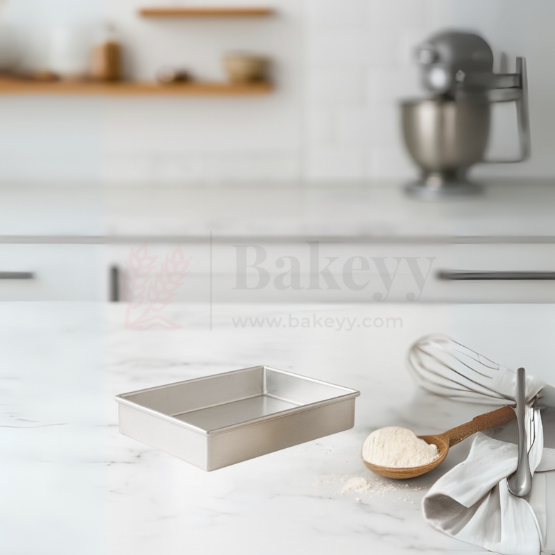 9x7x1" Rectangular Aluminium Cake Mould