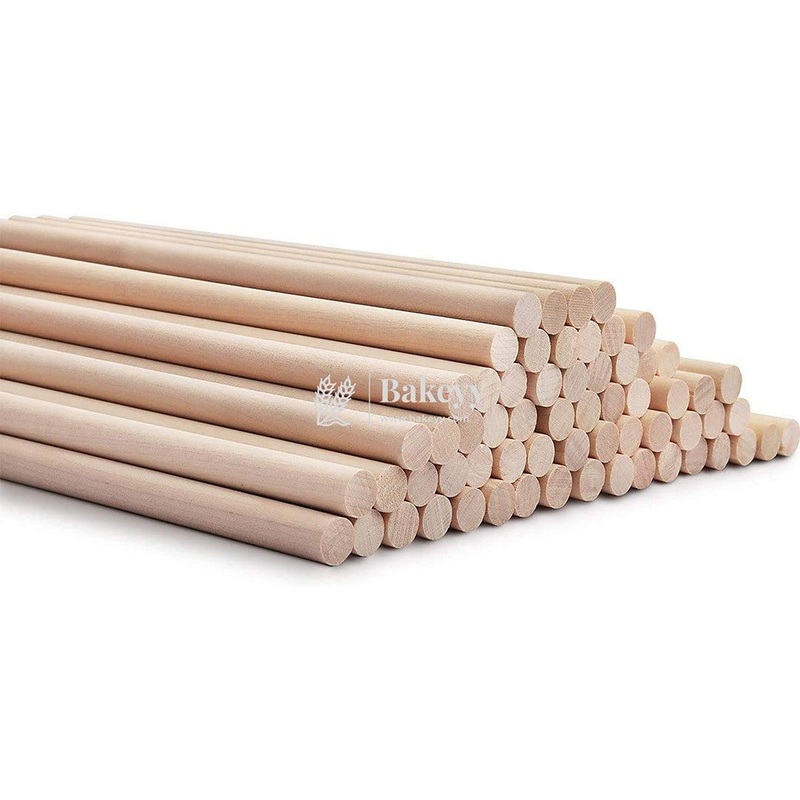 Bamboo Dowel | Wood Dowel | Wooden Stick | Pack of 8 | 10 inches
