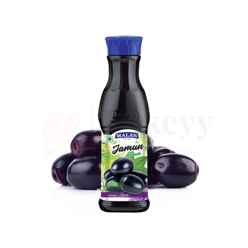 Mala's Jamun Crush  Pulpy Fruit Crush for Refreshing Drinks & Desserts | 750ml