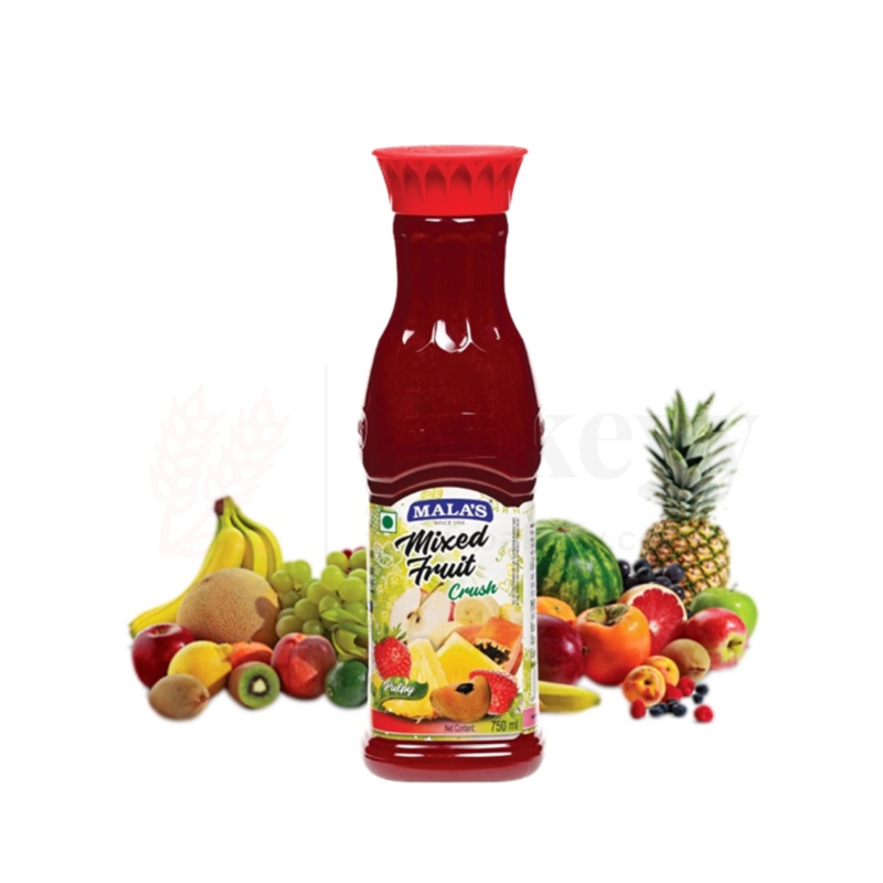 Mala's Mixed Fruit Crush  750ml | Real Fruit Blend for Drinks & Desserts