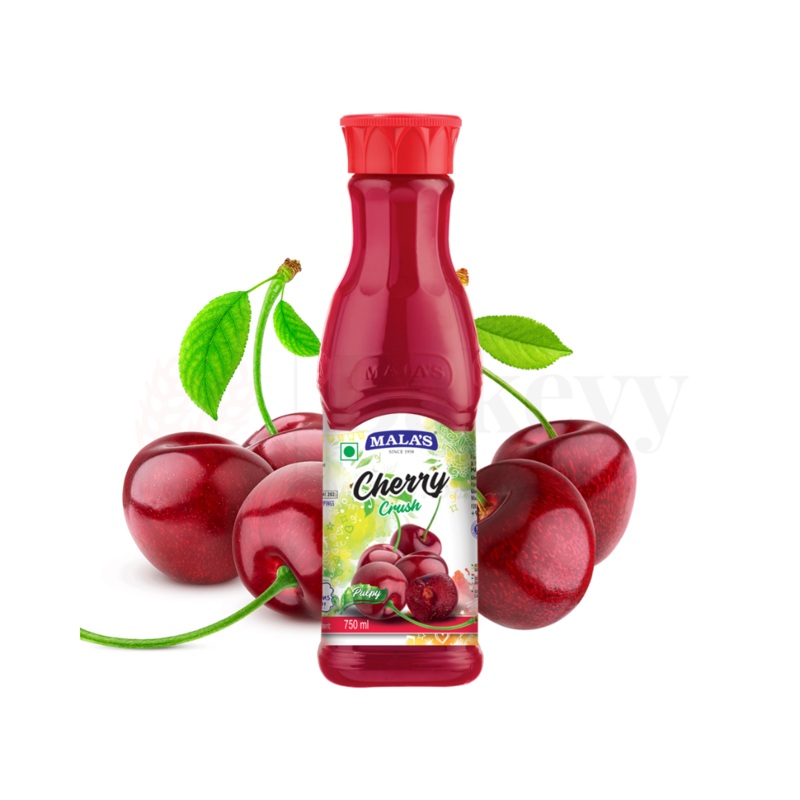 Malas Cherry Fruit Crush  750ml | Sweet & Tart Flavour for Beverages & Desserts