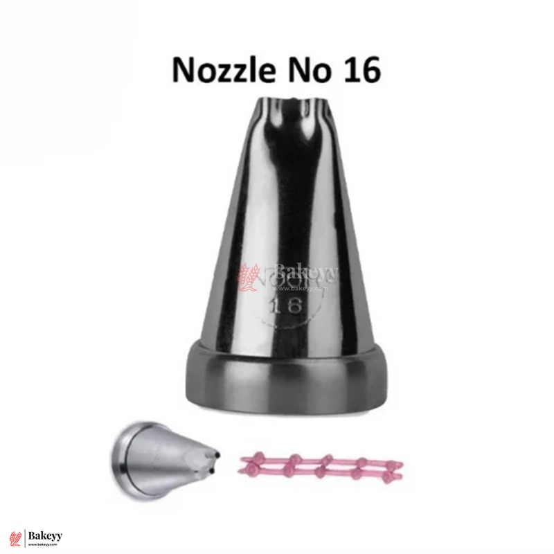 Small Nozzle No. 16  Stainless Steel Piping Tip for Cake Decoration