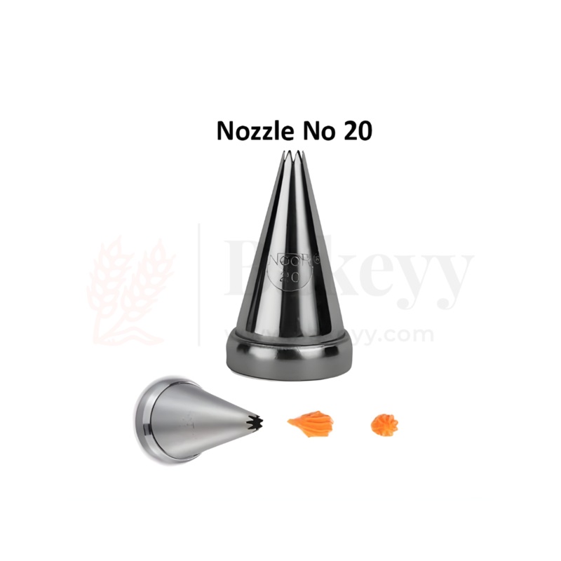 Small Nozzle No.20  Stainless Steel Piping Tip for Cake Decoration