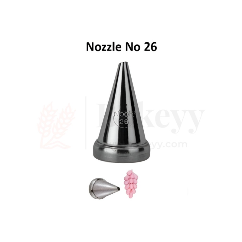 Small Nozzle No.26  Stainless Steel Piping Tip for Cake Decoration